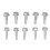 100Pcs Self Drilling Screw Hex Head Fastener 2 Types Accessory Set Kit for Installation 2