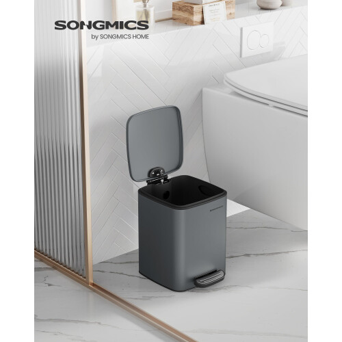 Songmics SONGMICS Kitchen Bin, 1.6-Gallon (6 L) Trash Bin, 1