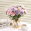 HNVNER 2 Bunches Fake Peonies Artificial Flowers, 5
