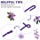 BULANGDE 250 Purple Pipe Cleaners for Craft 5
