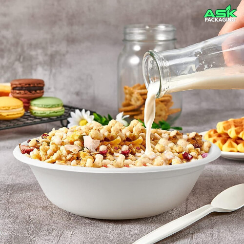 50 Pack Strong Paper Bowls – 950ml Large 1