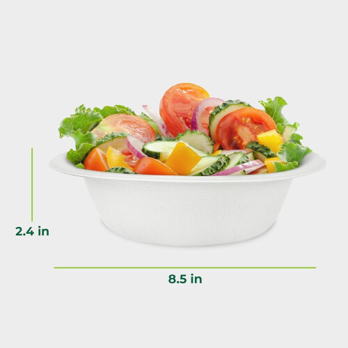 50 Pack Strong Paper Bowls – 950ml Large 2