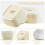 NUTRIUPS 400 ml Small Ceramic Baking Dishes Set 6