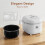 Bear Bear Small Rice Cooker, 4 Cup 2L Multifunctional with Steamer, White 7