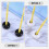 Support pour brosses à dents en céramique avec base stable (4 pièces) 6