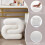 Modern Ivory Velvet S-Shape Ottoman Pouf - Wavy Dressing Table Stool - No Assembly Required 3