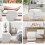 Modern Ivory Velvet S-Shape Ottoman Pouf - Wavy Dressing Table Stool - No Assembly Required 4