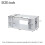 Modern High Gloss White Coffee Table - Smart App-Controlled LED Storage Table - 100x50cm 2