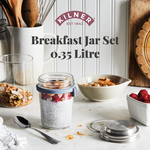 Kilner Kilner 0.35 Litre Breakfast Jar Set with 1