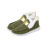 Mocassini da donna in tela, modello slip-on, comodi e foderati in pile. 5