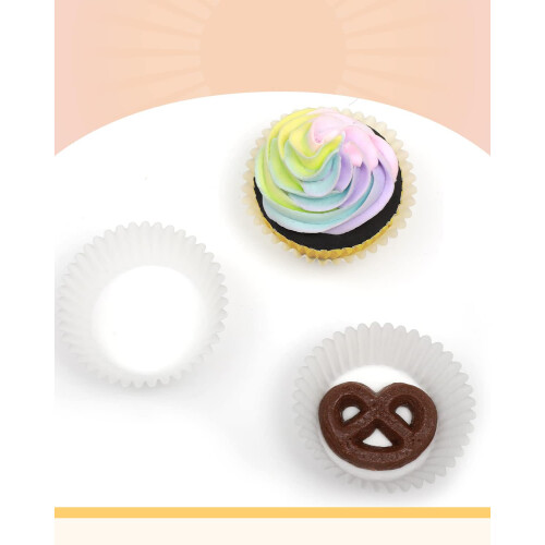 Gcardist 500-Count White Cupcake Liners Muffin 2