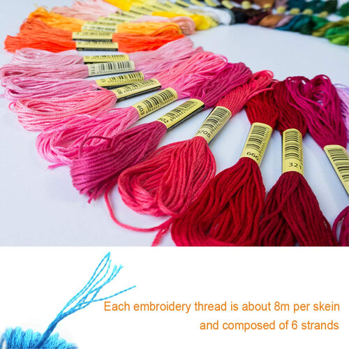 Embroidery Threads 100 Skeins Pack，AUERVO 2