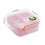Double Layer Leak-proof Bento Box Microwave Freezer Safe 3