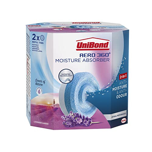 Unibond AERO 360 Moisture Absorber Lavender Garden 1