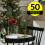 Taper Dinner Candles, 50 Pack Black Non-Drip 4