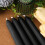 Taper Dinner Candles, 50 Pack Black Non-Drip 6