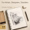 String Space A4 Sketch Book for Artists Hardcover – 200GSM Very Thick 4