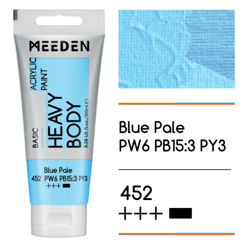 MEEDEN Acrylic Paint Blue Pale: 100ml Heavy Body 1