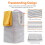 Lifewit 80L Collapsible Laundry Basket, 2 Pack, Extended Handles, Grey 2