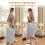 Lifewit 80L Collapsible Laundry Basket, 2 Pack, Extended Handles, Grey 5