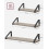 VASAGLE VASAGLE Wall Shelf,Set of 3, 2 Mounting Options, 3