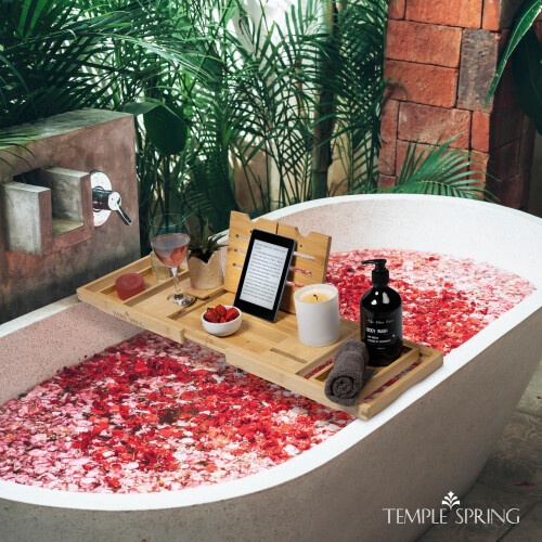 Temple Spring Foldable Bath Tray, Unique Design 2