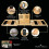 Temple Spring Foldable Bath Tray, Unique Design 4