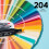 Tongfushop 204 Colored Marker Set, Colouring Pens 5