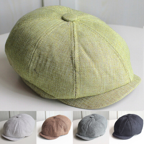 Men's Vintage Beret Hat Elastic Breathable Summer Cap 1