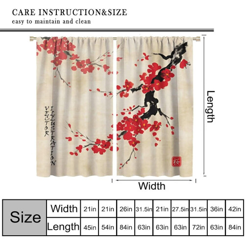 Spring Cherry Blossom Curtains Pink Galaxy Print 84x84 Inch 1