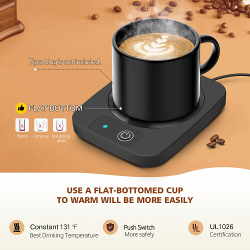 Smart Coffee Mug Warmer, Electric Cup Warmer With 1