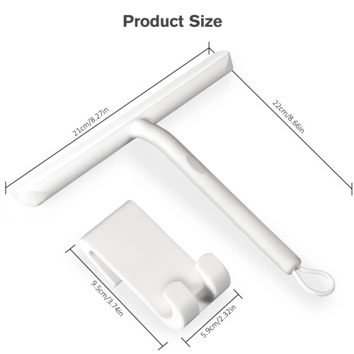 Vinabo Shower Squeegee for Shower Doors,Silicone 1