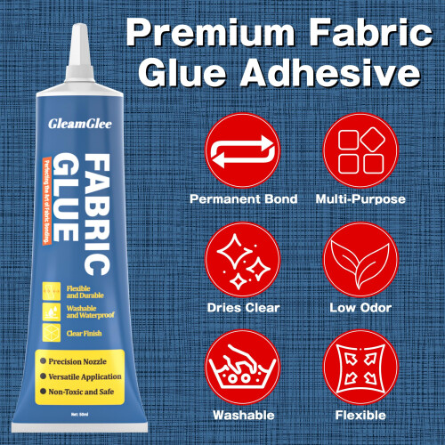 100ml Fabric Glue - Extra Strong Permanent Fabric Adhesive for Clothes 1