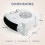 CUQOO Powerful 2KW Fan Heater with 2 Heat 3