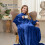 Winthome Blanket with Sleeves, for Women Men 2