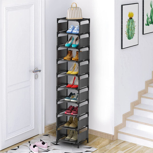 esonstyle 10 Tier Shoe Rack for 10 Pairs Space 1