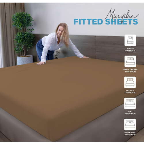 ACRALI HOME Microfiber Super King Fitted Sheet 1