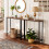 HOOBRO Console Table Slim Console Table for Hallway Metal Frame Compac 2