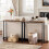 HOOBRO Console Table Slim Console Table for Hallway Metal Frame Compac 5