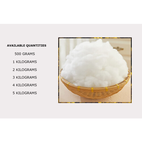 100% Virgin Polyester Hollowfibre Washable White 1
