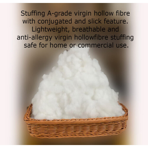 100% Virgin Polyester Hollowfibre Washable White 2