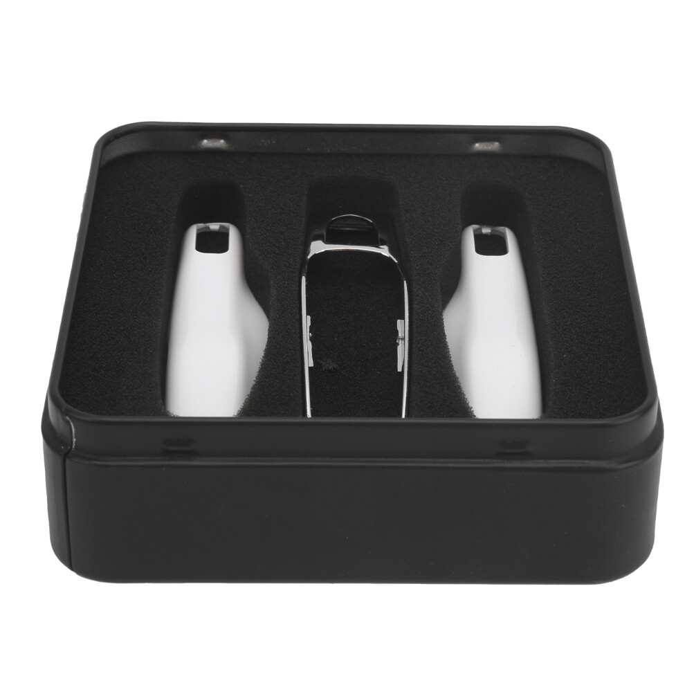 Abs Remote Key Fob Case For Porsche 911, Macan, Panamera, Boxster White/Silver 4371391990055