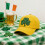 Shamrock Baseball Cap Adjustable Irish Hat with Clover Print 3