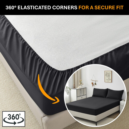 Small Double Fitted Sheet (30cm) - 4ft Ultra Soft 1