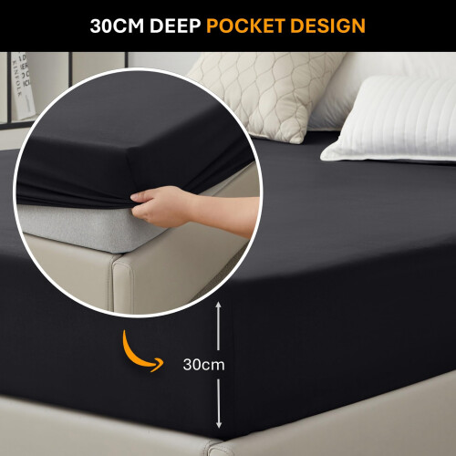 Small Double Fitted Sheet (30cm) - 4ft Ultra Soft 2
