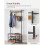 VASAGLE VASAGLE HSR041B41 Coat Rack, Hallway Cabinet, 5