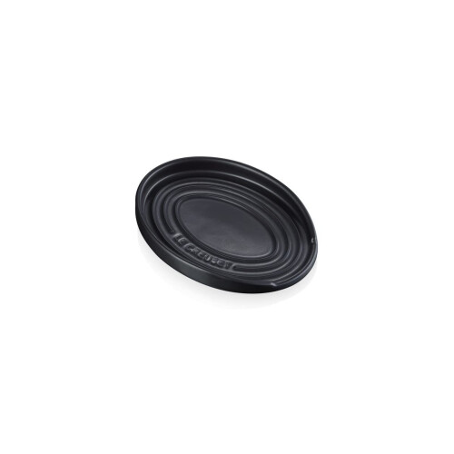 Le Creuset Le Creuset Stoneware Oval Spoon Rest Matte Black, 1