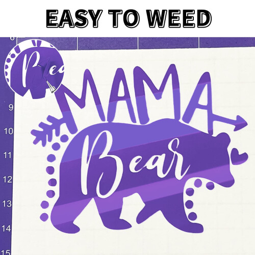 Dark Purple Permanent Vinyl for Cricut - 12" x 1