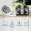 Dish Drainer Black (43.5 x 24.5 x 34.5), 2-Tier 3