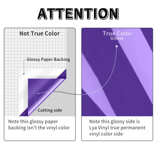 Dark Purple Permanent Vinyl for Cricut - 12" x 2